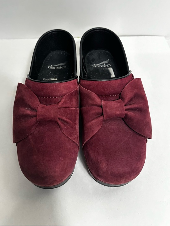 Dansko Shoes - Dansko Women's Pro Bow Clog, Wine Milled Nubuck Size EU 38 - US 7.5